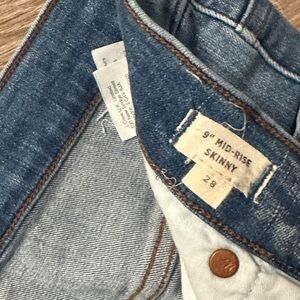 Madewell Blue Skinny Jeans